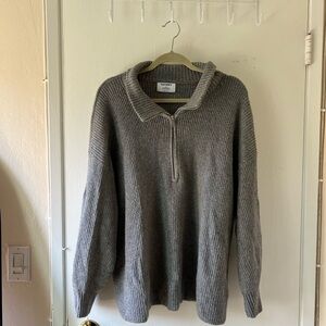 Old Navy Gray Cowl Neck Sweater